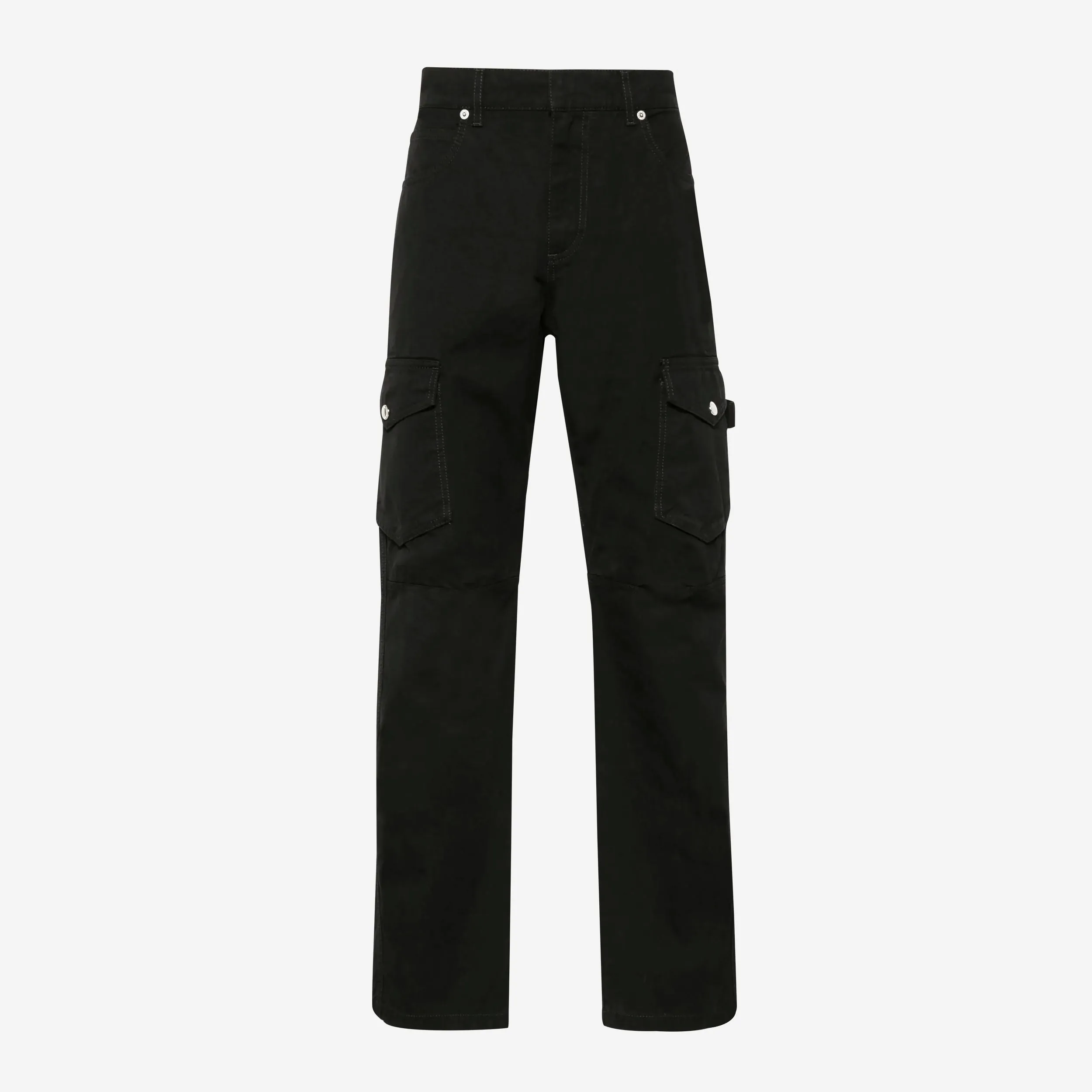 Balmain Straight Cotton Cargo Trousers