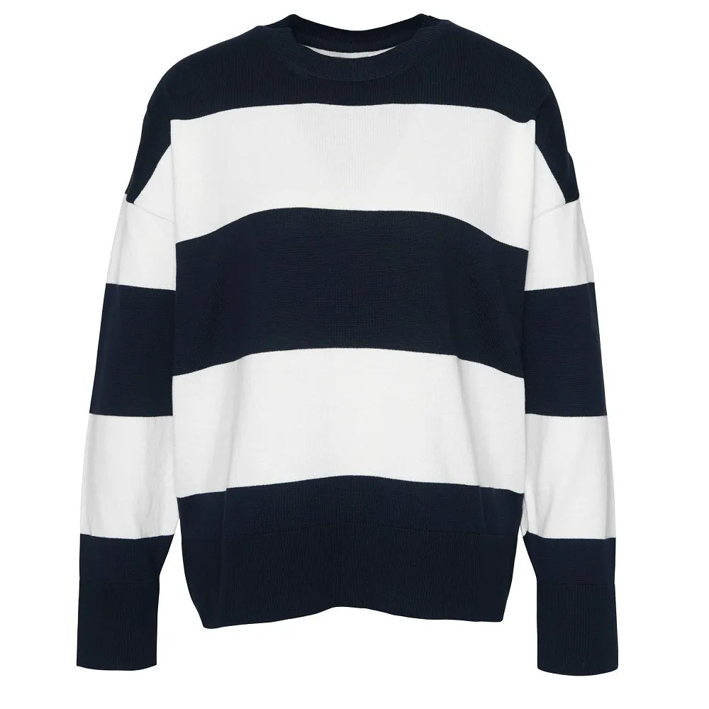 Barbour Bradley Knitted Jumper Navy Stripe