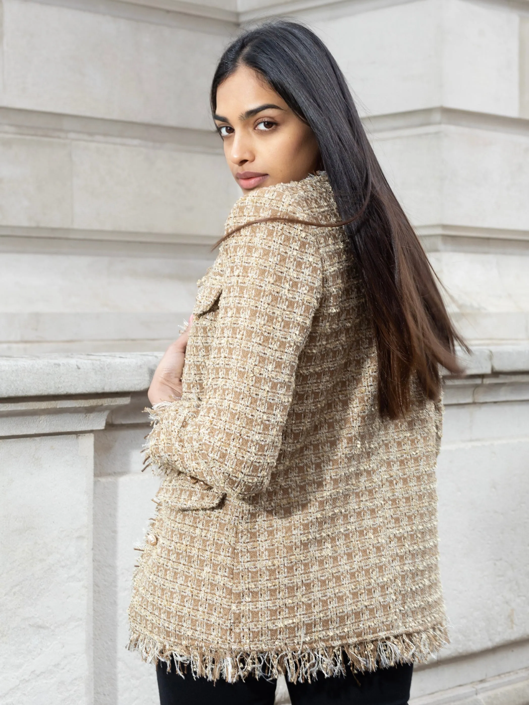 Blair Gold Tweed Blazer