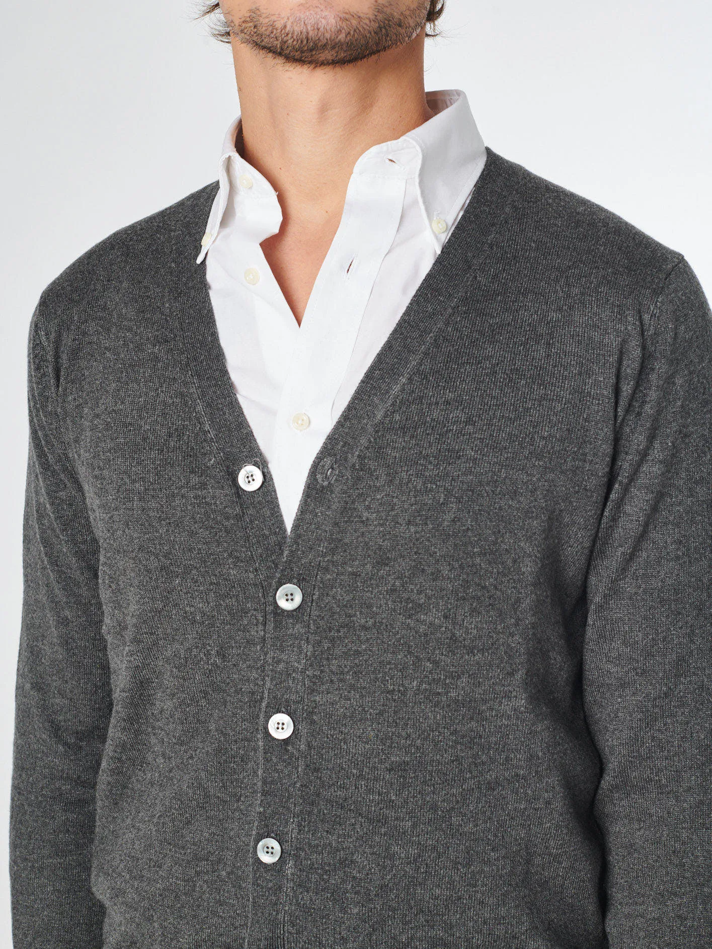 Cardigan in lana cashmere - Pablo