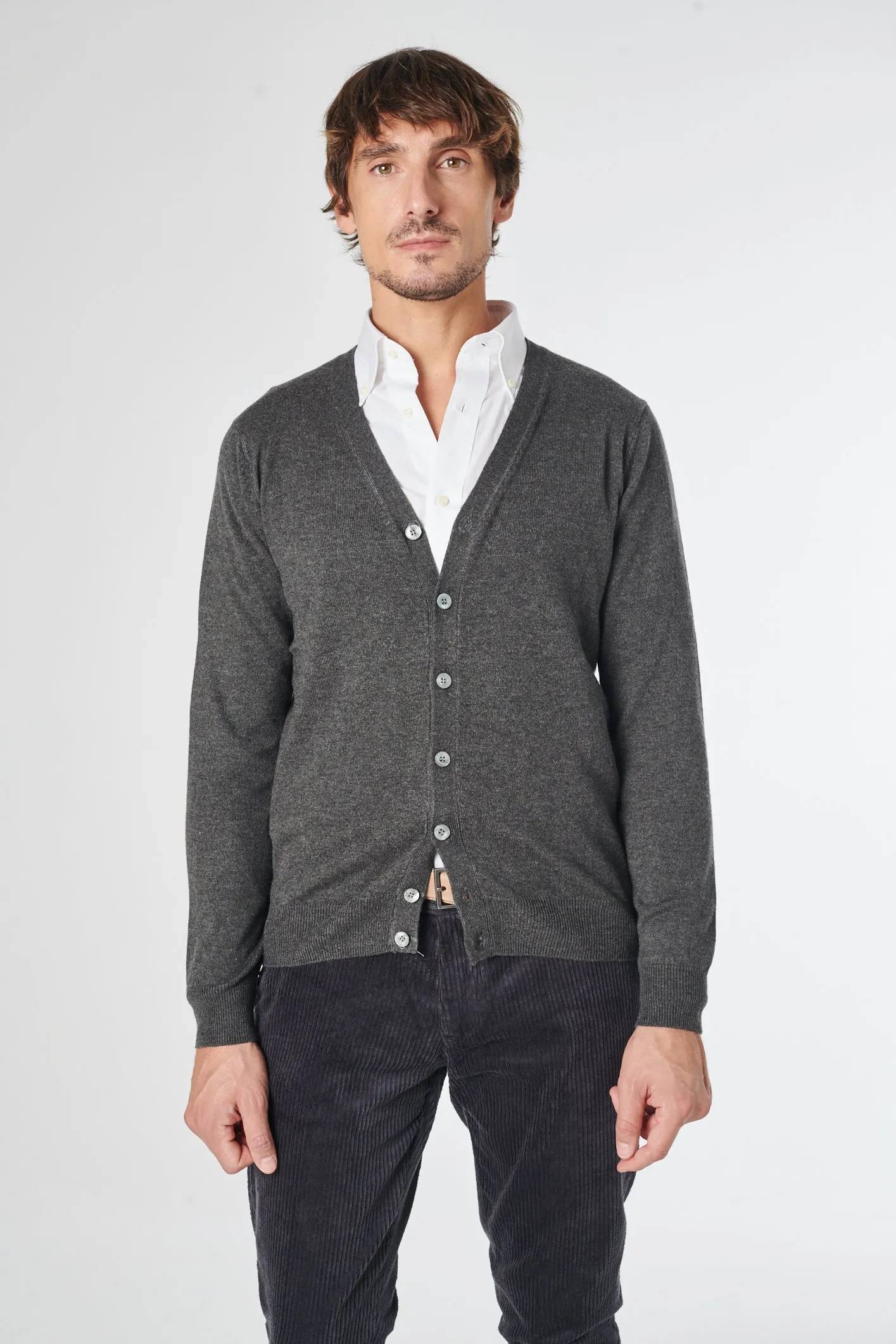 Cardigan in lana cashmere - Pablo