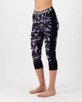 Cascade Merino Base Layer 3/4 Legging - Signal Lost Lupin