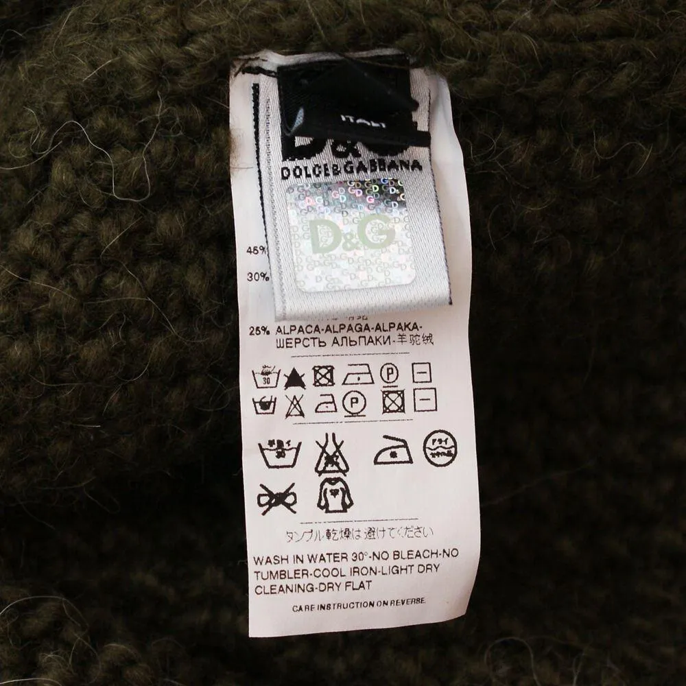 D&G Green Pattern Knitted Jumper