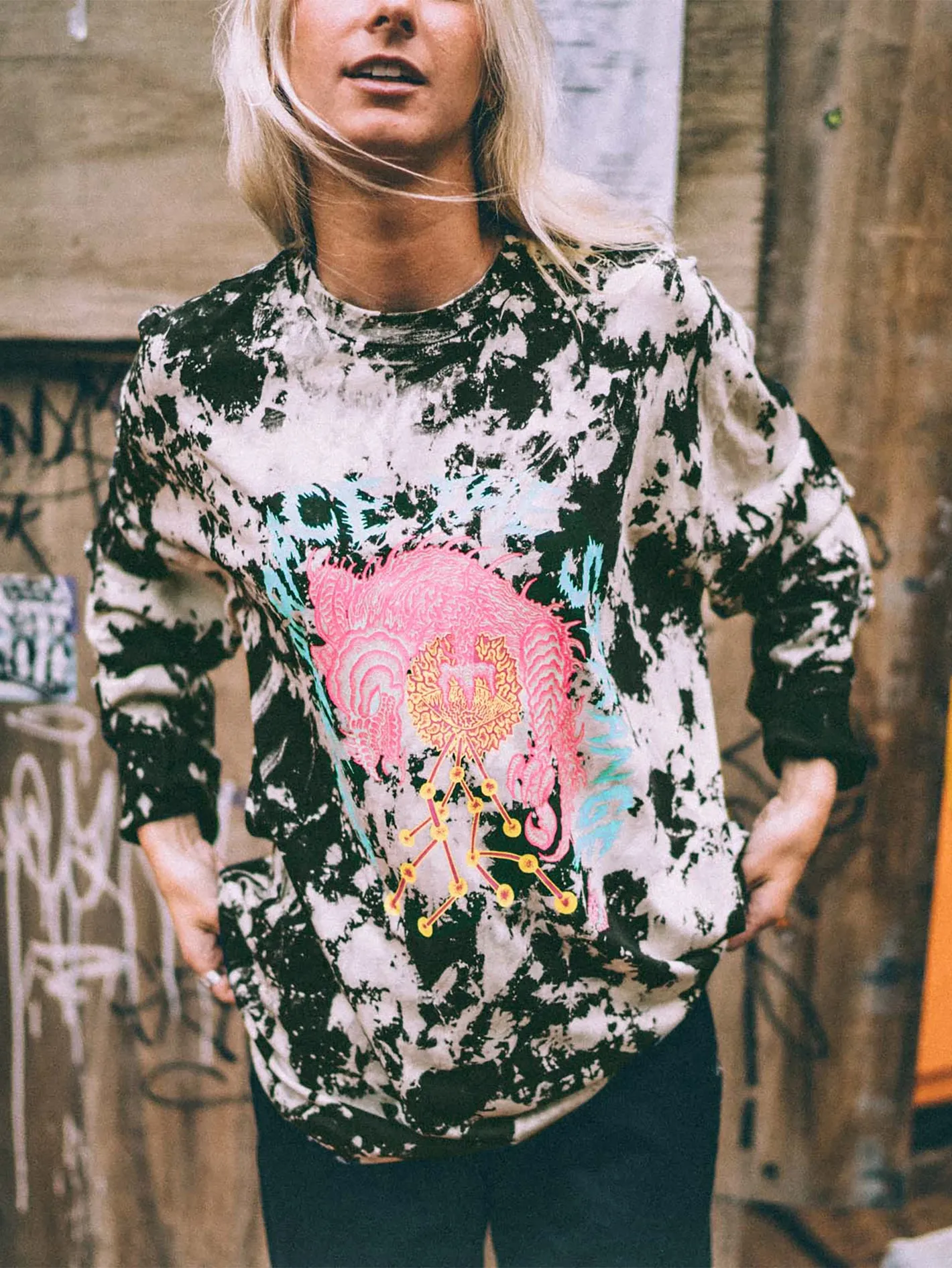 Featured Artist Tetsunori Basic Long Sleeve Tee - Multi