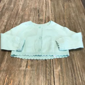 Gap Cotton Mintgreen button Cardigan 6-12m