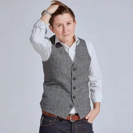 Gray Tweed Vest