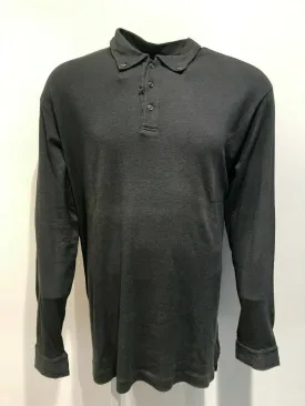 Long Sleeve Knitted 3 Button Polo