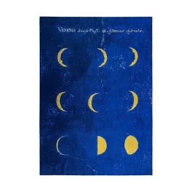 Moon Phases Cashmere Blankets by Saved NY