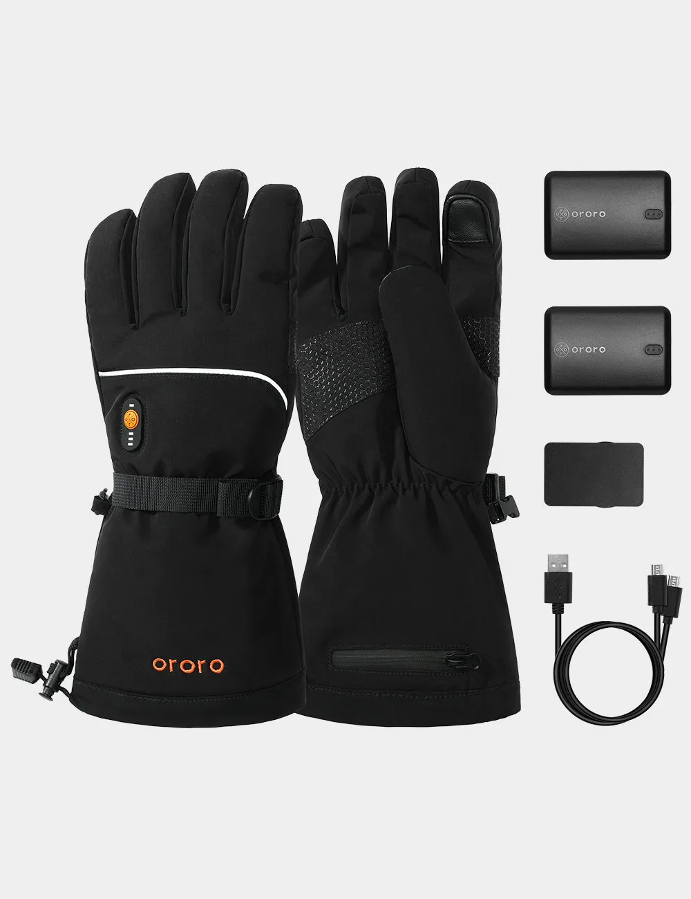 "Buffalo" Heated Gloves - Black