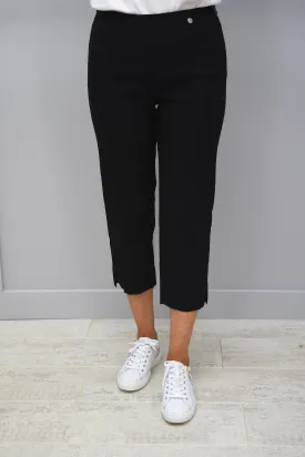 Robell Marie Black Cropped Trousers - 51576 5499 90