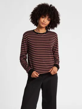 Stacking Up Long Sleeve Tee - Bark Brown