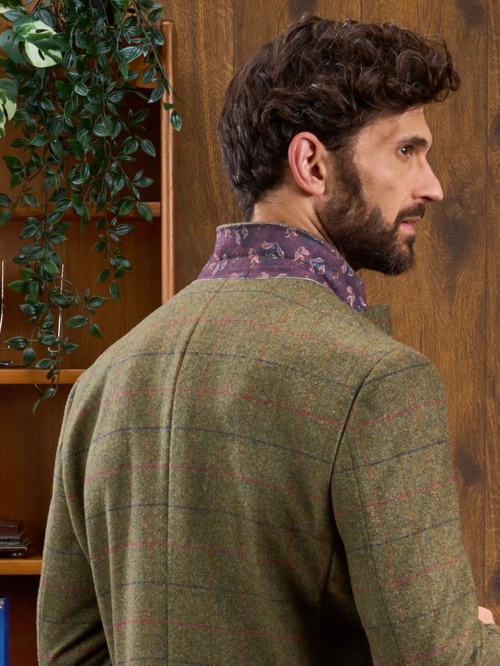 Surrey Tweed Lined Blazer In Meadow - Regular Fit