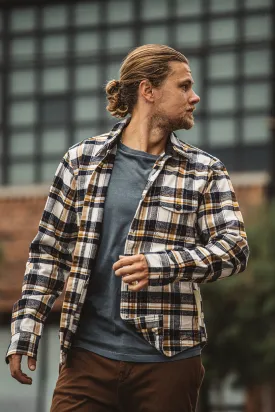 The Anvil Heavy Plaid Brushed - White Navy