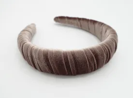 velvet wrap padded headband fashion hair accessory for women